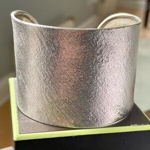 *Like New* Ross Simons Wide Brushed Textured Sterling Silver Cuff Braclet